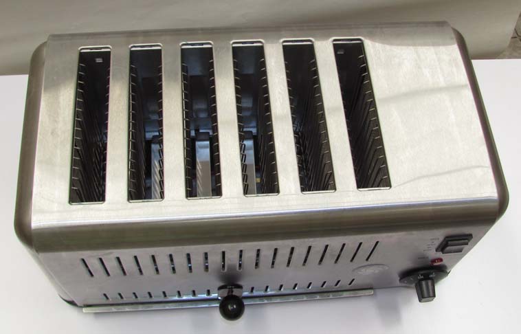 Commercial stainless steel Toaster with six slots