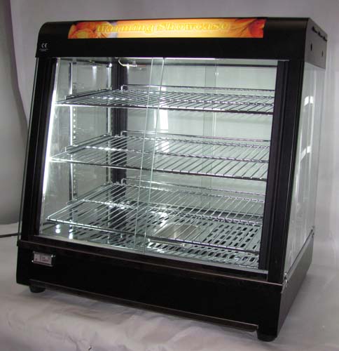 hot food display cabinet - front view